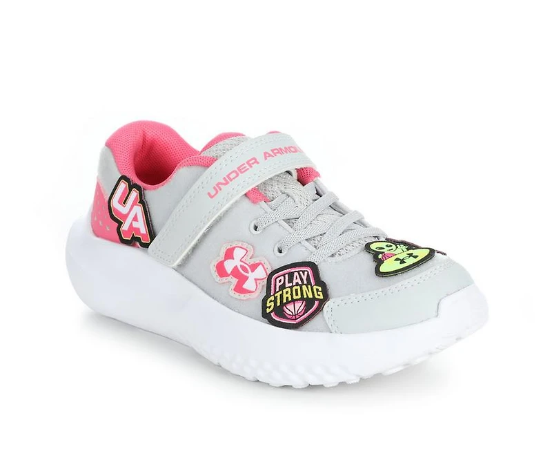Girls' Under Armour Little Kid Surge 4 Patches Running Shoes