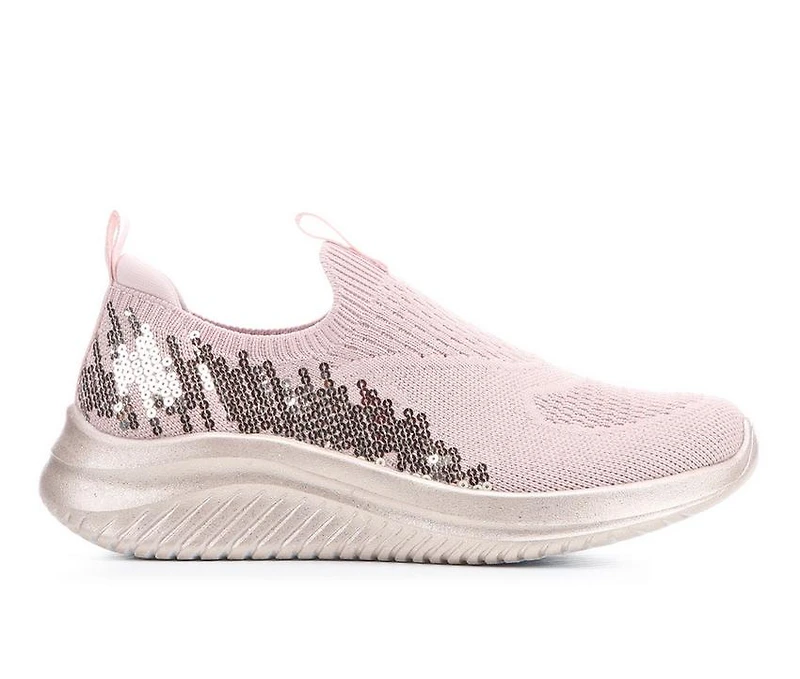 Girls' Skechers Little Kid & Big Ultra Flex 3 Sequin Casual Sneakers