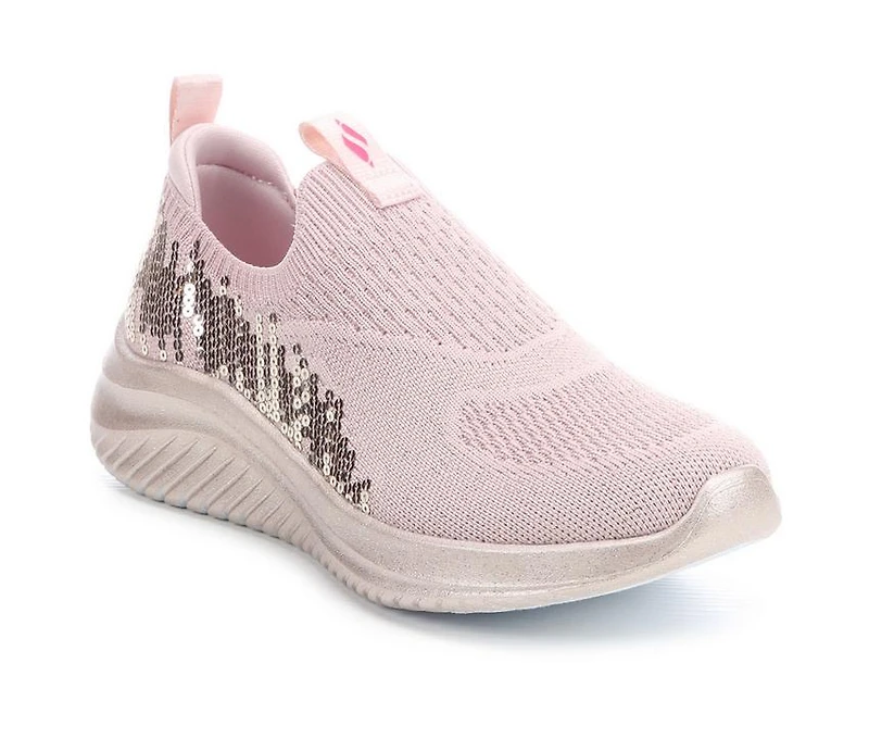 Girls' Skechers Little Kid & Big Ultra Flex 3 Sequin Casual Sneakers