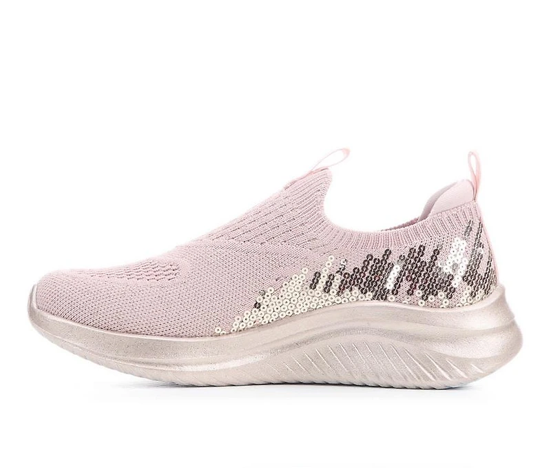 Girls' Skechers Little Kid & Big Ultra Flex 3 Sequin Casual Sneakers