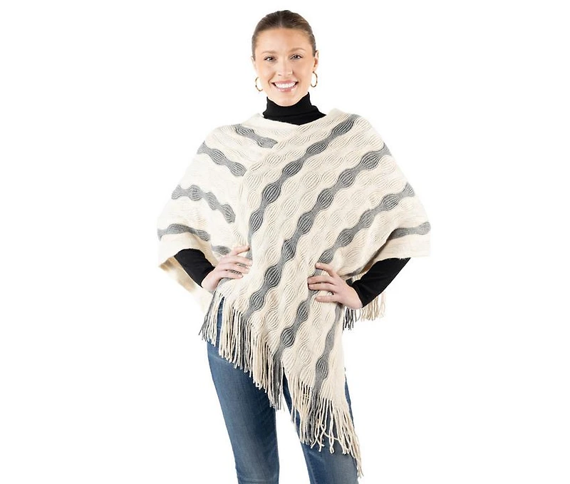 AW Items Knit Poncho w Lurex