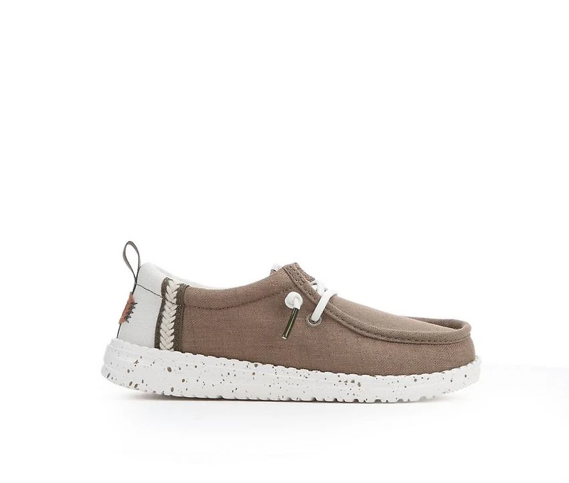 Kids' HEYDUDE Little Kid & Big Wally Craft Linen Casual Shoes