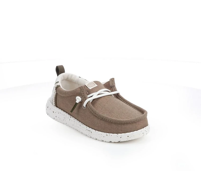 Kids' HEYDUDE Little Kid & Big Wally Craft Linen Casual Shoes