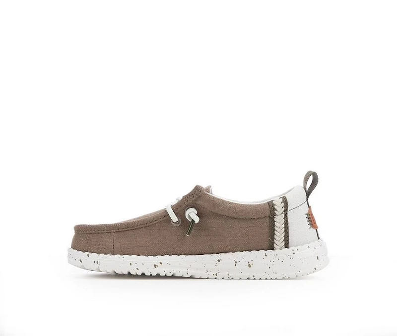 Kids' HEYDUDE Little Kid & Big Wally Craft Linen Casual Shoes