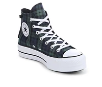 Women's Converse Ctas Lift High Plaid Sneakers