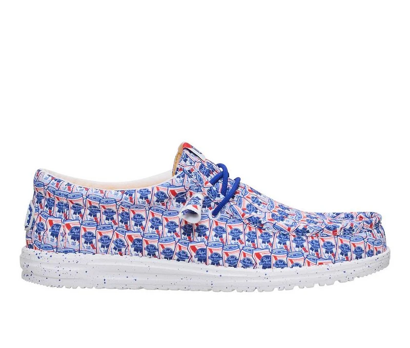 Men's HEYDUDE Wally Pabst Blue Ribbon Casual Shoes