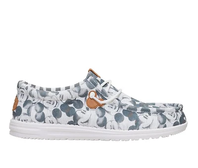 Men's HEYDUDE Wally Mickey Mouse Print Casual Shoes