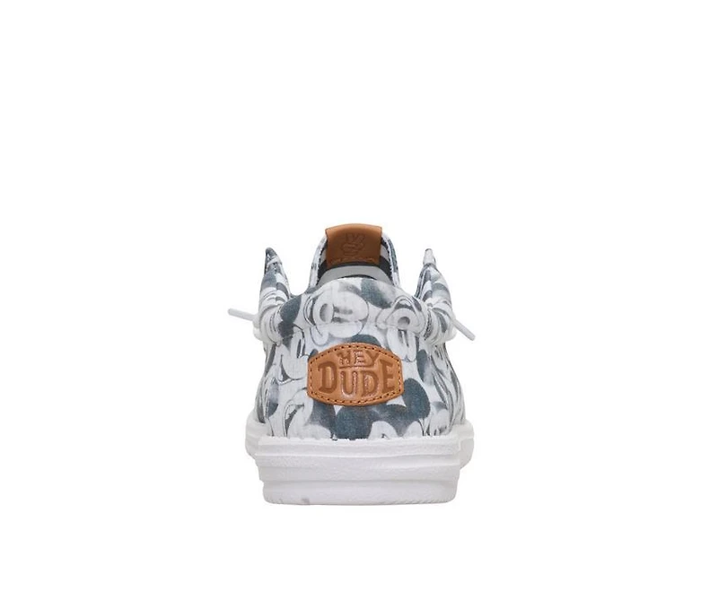 Men's HEYDUDE Wally Mickey Mouse Print Casual Shoes