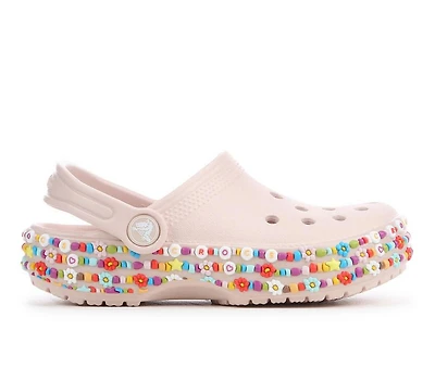 Girls' Crocs Little Kid & Big Classic Bead Band Friendship Clog