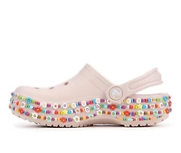 Girls' Crocs Little Kid & Big Classic Bead Band Friendship Clog