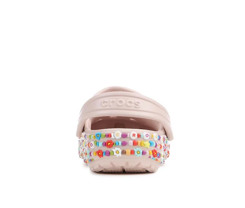 Girls' Crocs Little Kid & Big Classic Bead Band Friendship Clog