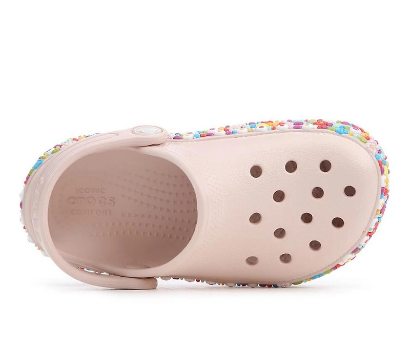 Girls' Crocs Little Kid & Big Classic Bead Band Friendship Clog