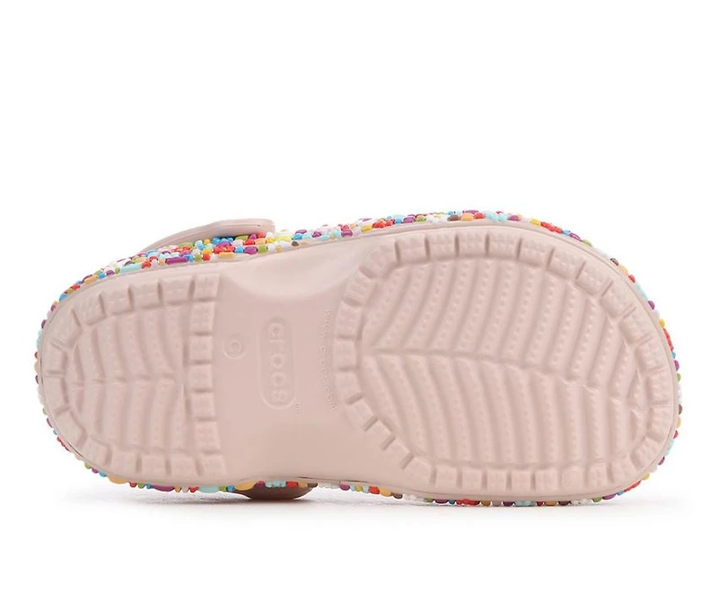 Girls' Crocs Little Kid & Big Classic Bead Band Friendship Clog