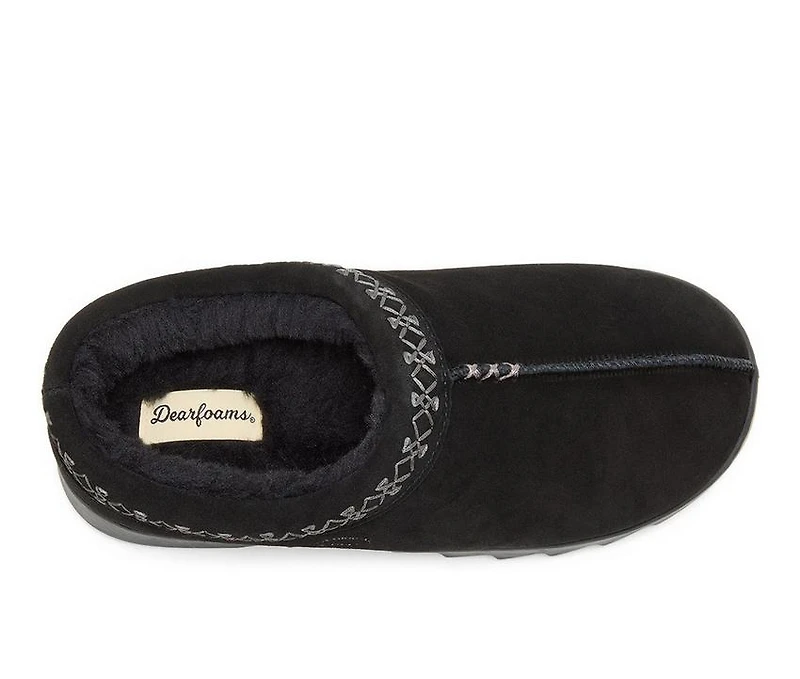 Dearfoams  Doreen Suede Clog Slippers