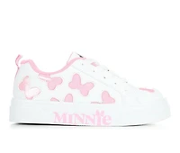 Girls' Disney Little Kid & Big Minnie Court Sneakers