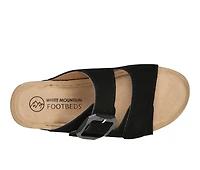 Women's White Mountain Fearful Footbed Sandals