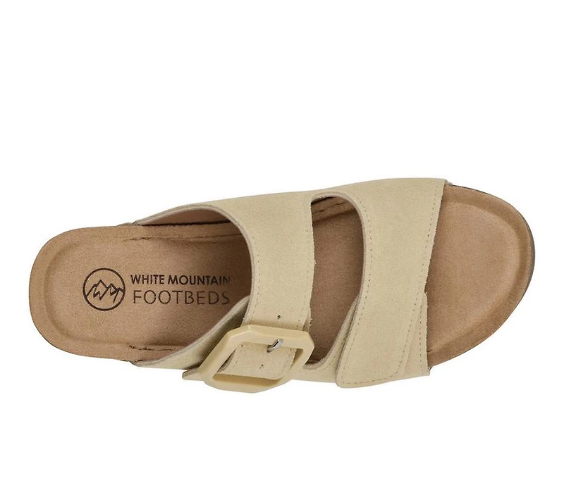 Women's White Mountain Fearful Footbed Sandals