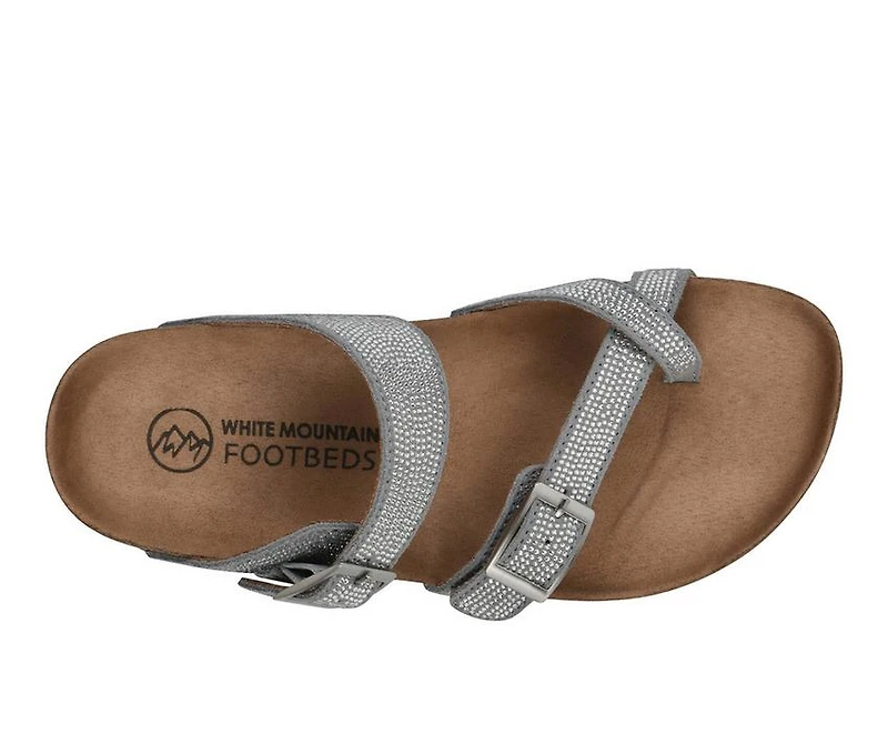 Women's White Mountain Grays Footbed Sandals