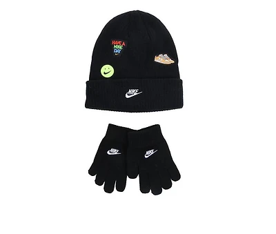 Nike Patch Peak Beanie Set