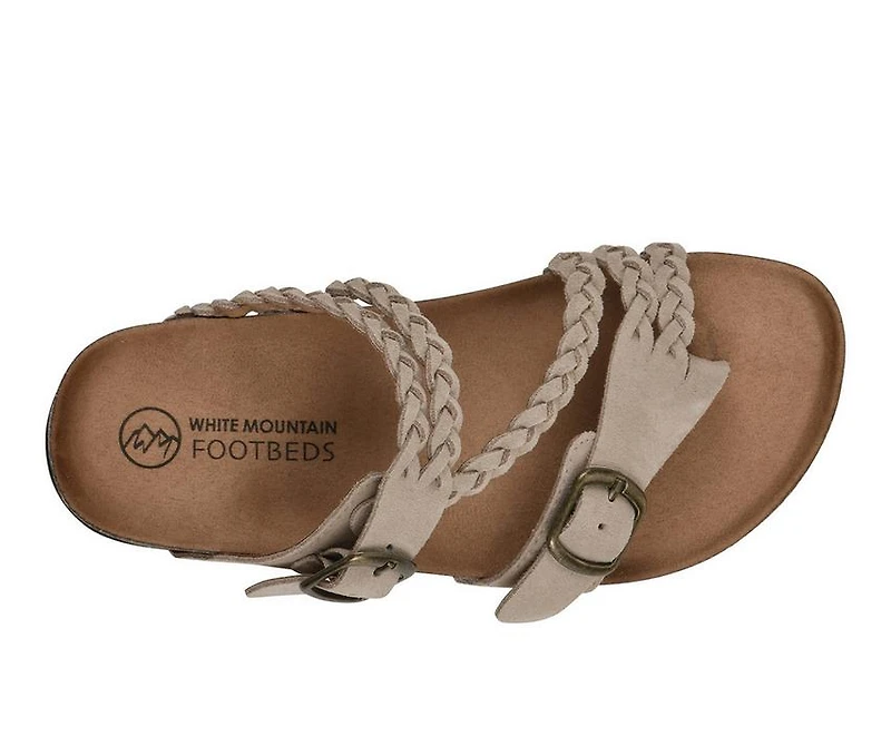 Women's White Mountain Haziest Footbed Sandals