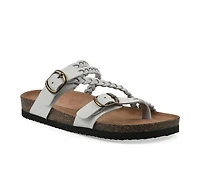 Women's White Mountain Haziest Footbed Sandals