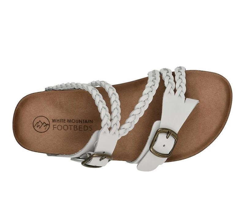 Women's White Mountain Haziest Footbed Sandals
