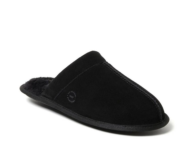 Dearfoams Kirk Suede Scuff Slippers