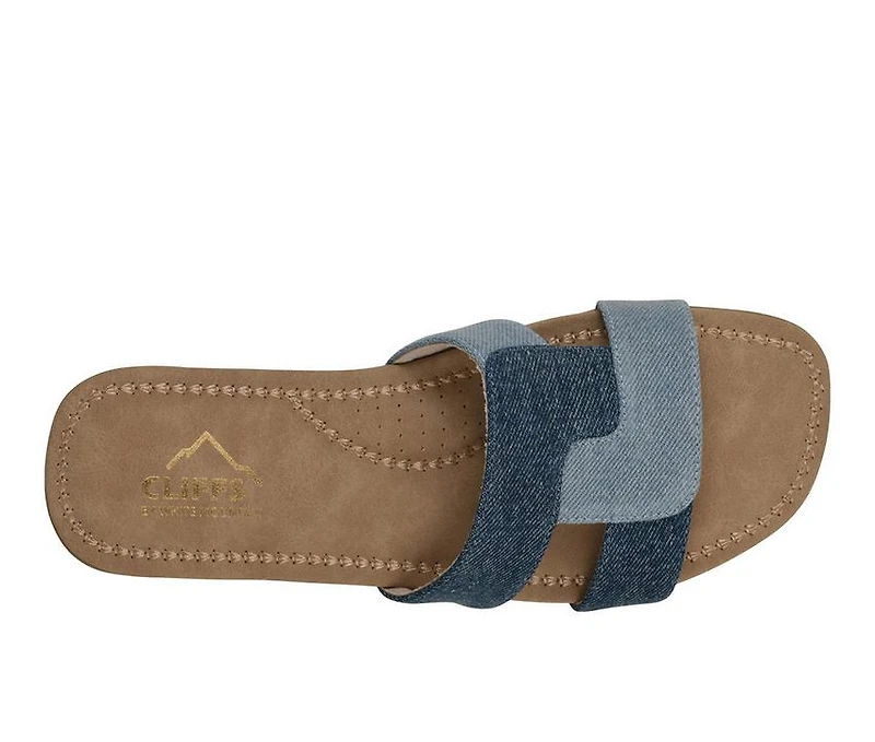 Women's Cliffs by White Mountain Fraida Slide Sandals