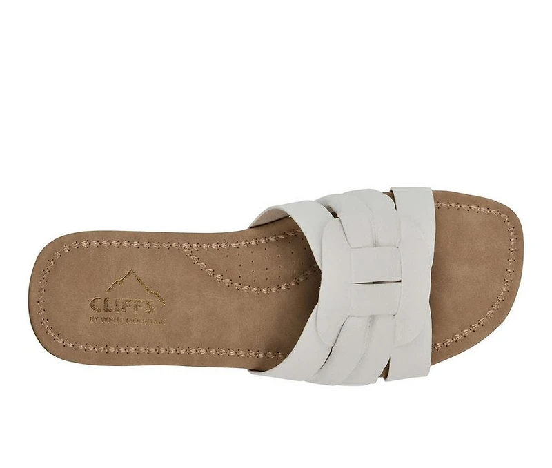 Women's Cliffs by White Mountain Fraley Slide Sandals