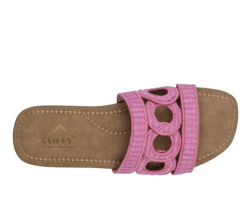 Women's Cliffs by White Mountain Fraly Slide Sandals