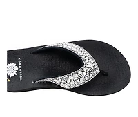 Women's Yellow Box Bersha Wedge Flip-Flops