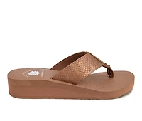 Women's Yellow Box Chellie Wedge Flip-Flops