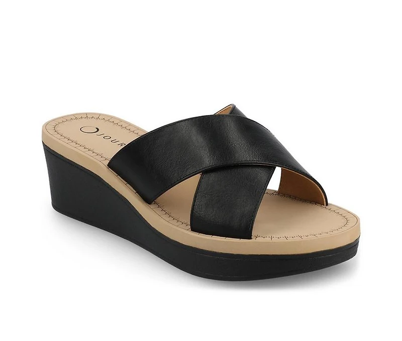 Women's Journee Collection Biara Wedge Sandals