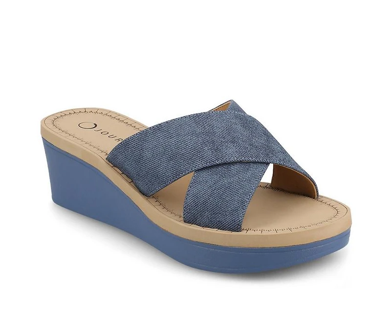 Women's Journee Collection Biara Wedge Sandals