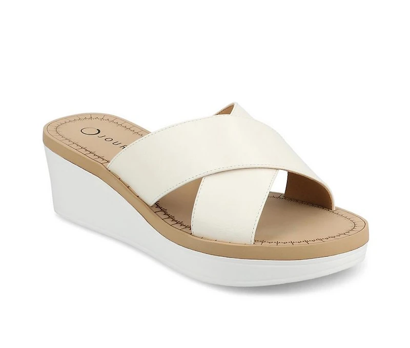 Women's Journee Collection Biara Wedge Sandals