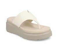 Women's Journee Collection Carah Platform Flip-Flops