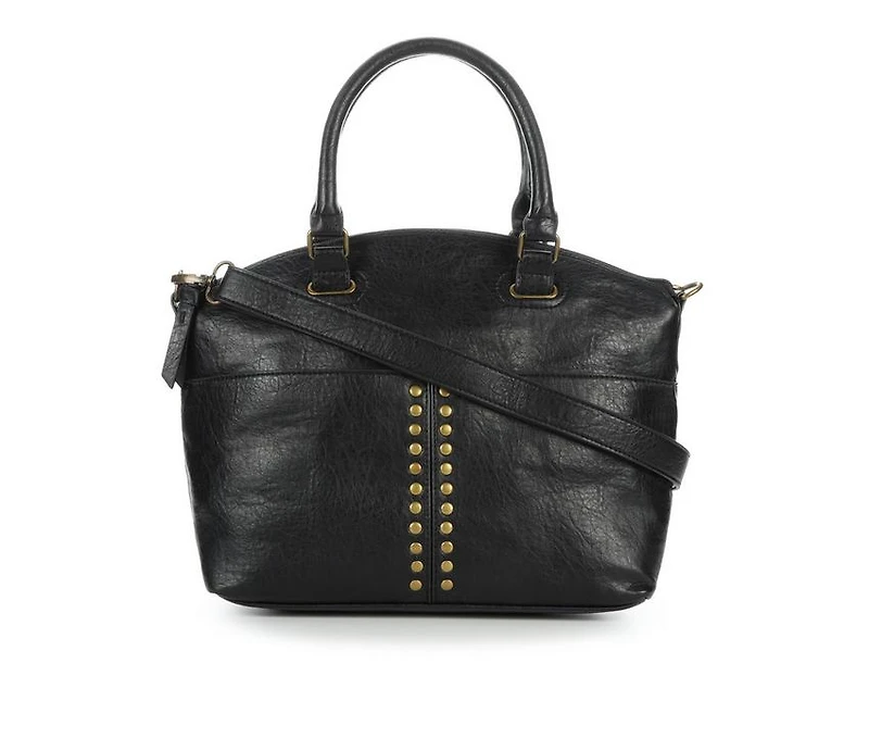 Bueno Of California Grainy Elk Satchel Handbag