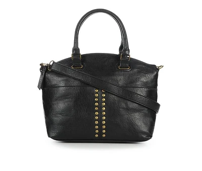 Bueno Of California Grainy Elk Satchel Handbag