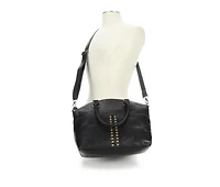 Bueno Of California Grainy Elk Satchel Handbag