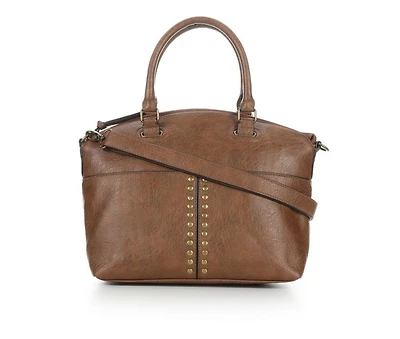 Bueno Of California Grainy Elk Satchel Handbag