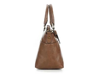 Bueno Of California Grainy Elk Satchel Handbag
