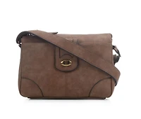 Bueno Of California Calf Turn Lock Handbag