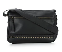 Bueno Of California PVC Dome Studs Crossbody Handbag