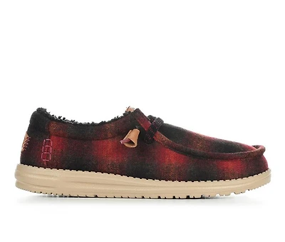 Men's HEYDUDE Wally Cozy Plaid Casual Shoes
