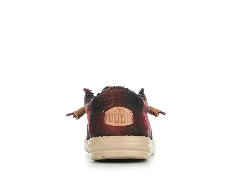 Men's HEYDUDE Wally Cozy Plaid Casual Shoes
