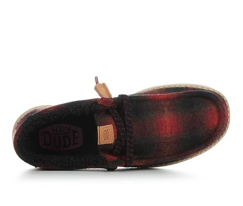Men's HEYDUDE Wally Cozy Plaid Casual Shoes