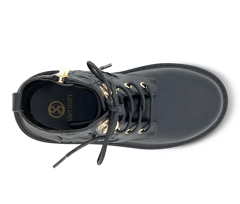 Girls' Sam & Libby Little Kid Big Combat Lib Boots