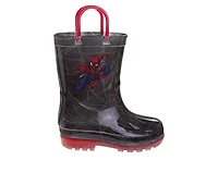 Boys' Spiderman Spider Sense Toddler & Little Kid Spiderman Rianboots Rain Boots