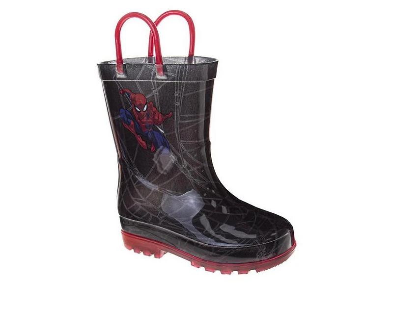 Boys' Spiderman Spider Sense Toddler & Little Kid Spiderman Rianboots Rain Boots