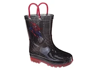 Boys' Spiderman Spider Sense Toddler & Little Kid Spiderman Rianboots Rain Boots